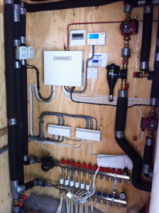 Plumbing and Electrical Installation for the Air Source Heat Pump
