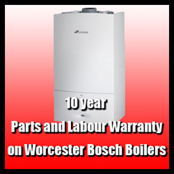 10 year parts and labour waranty on Worcester Bosch Boilers